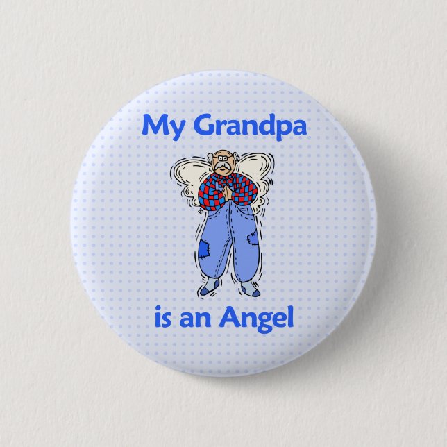 Badge Rond 5 Cm Ange de grand-papa (Devant)