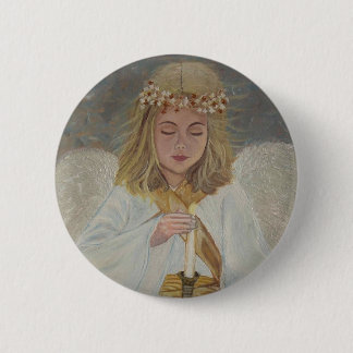 Badge Rond 5 Cm Ange de lumière