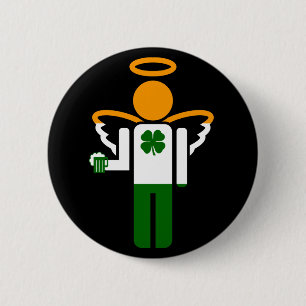 Badge Rond 5 Cm ange irlandais