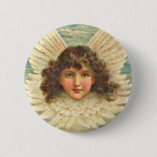 Badge Rond 5 Cm ange victorien
