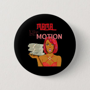 Badge Rond 5 Cm Angel Byby Mama Obtient Motion Maman Maman Fête de