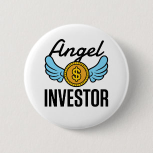 Badge Rond 5 Cm Angel Investisseur Investir Une Entreprise De Déma