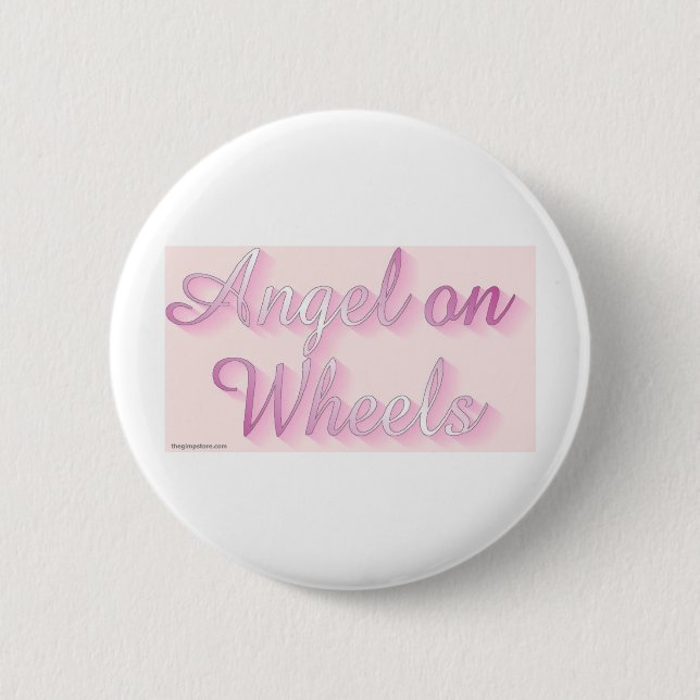 Badge Rond 5 Cm angel_on_wheels (Devant)