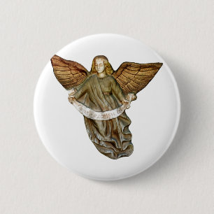 Badge Rond 5 Cm Angel or