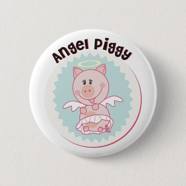 Badge Rond 5 Cm Angel_Piggy (Devant)