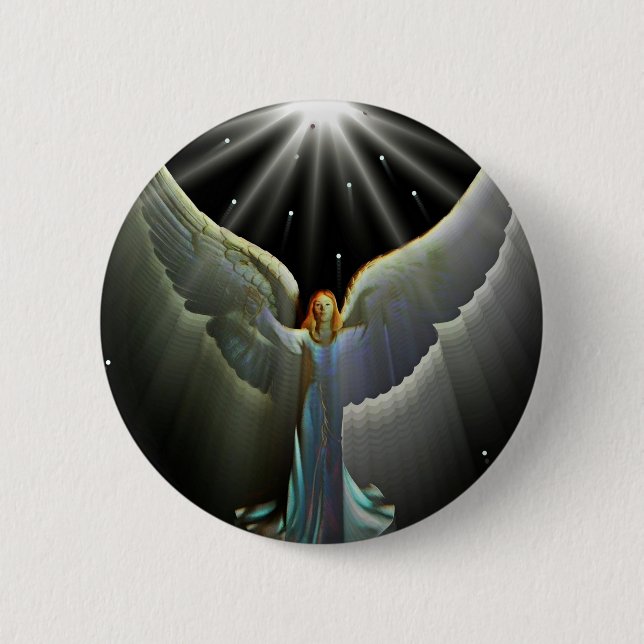 Badge Rond 5 Cm Angel Power (Devant)