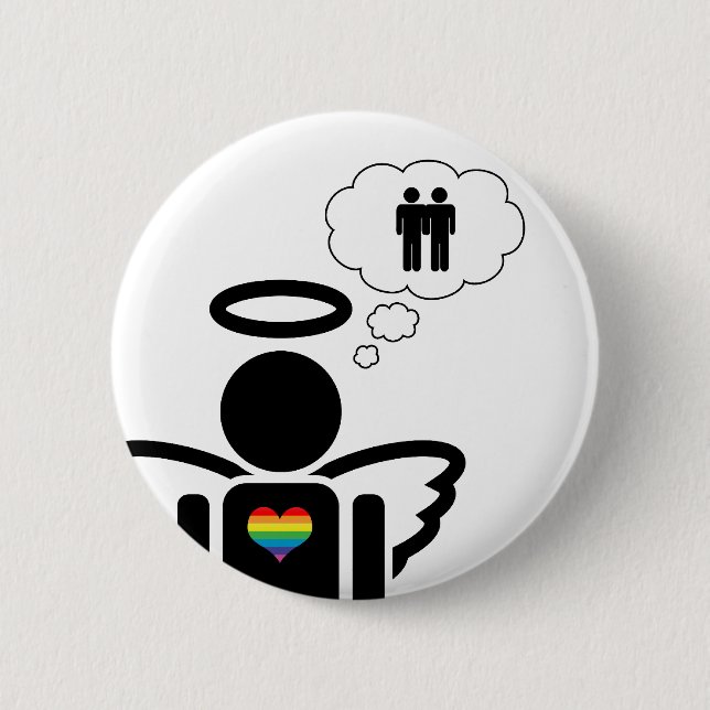 Badge Rond 5 Cm angelicon, mon garçon rêve. (Devant)
