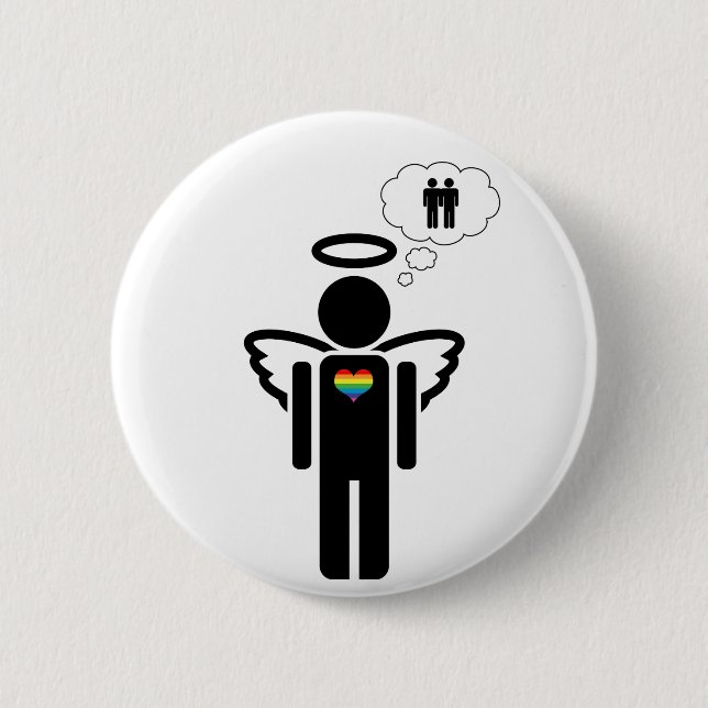 Badge Rond 5 Cm angelicon, mon garçon rêve. (Devant)