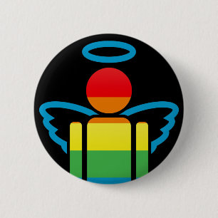 Badge Rond 5 Cm angélique.