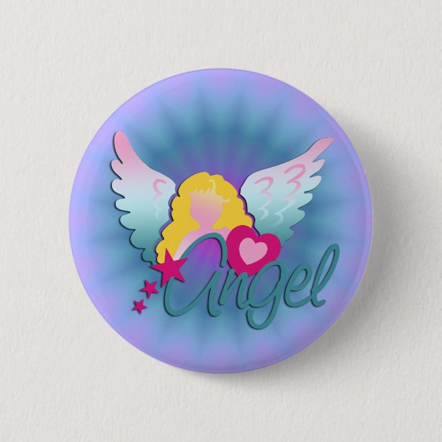 Badge Rond 5 Cm Angels Love (Devant)