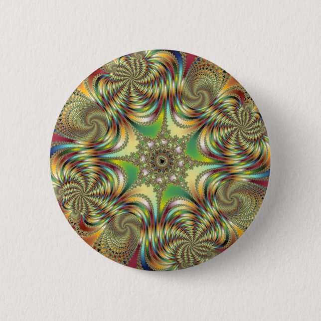 Badge Rond 5 Cm Angelus - bouton de fractale (Devant)
