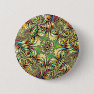 Badge Rond 5 Cm Angelus - bouton de fractale