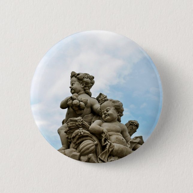 Badge Rond 5 Cm Anges (Devant)