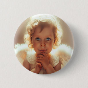 Badge Rond 5 Cm Anges bébés