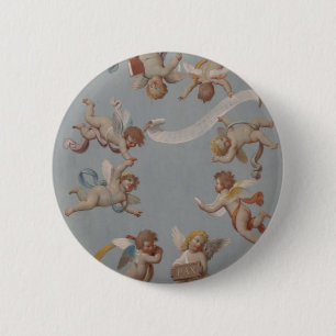 Badge Rond 5 Cm Anges lunatiques d'ange de la Renaissance