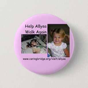 Badge Rond 5 Cm Anges pour Allysa