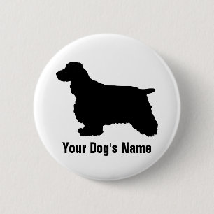Badge Rond 5 Cm Anglais Cocker Spaniel ン グ リ en pleine ュ ・ ・ カ voi