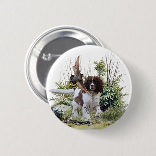 Badge Rond 5 Cm Anglais Springer Spaniel