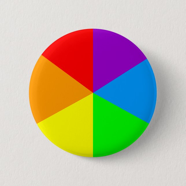 Badge Rond 5 Cm Angles arc-en-ciel (Devant)