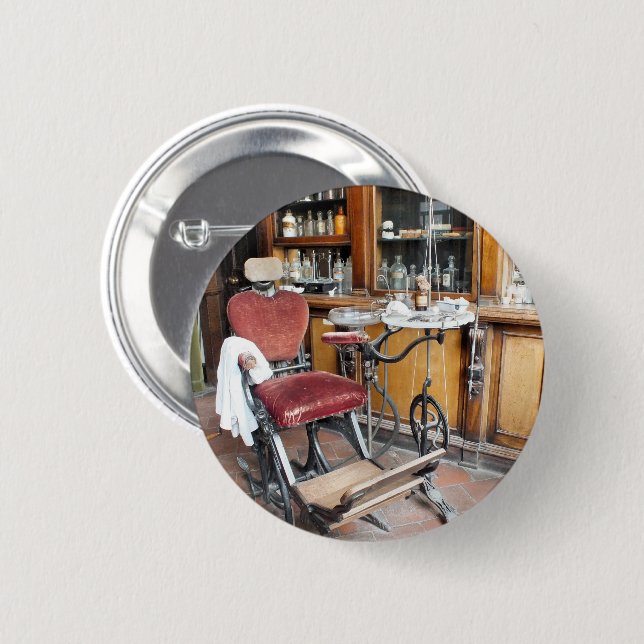 BADGE ROND 5 CM ANGLETERRE VICTORIENNE (Devant & derrière)