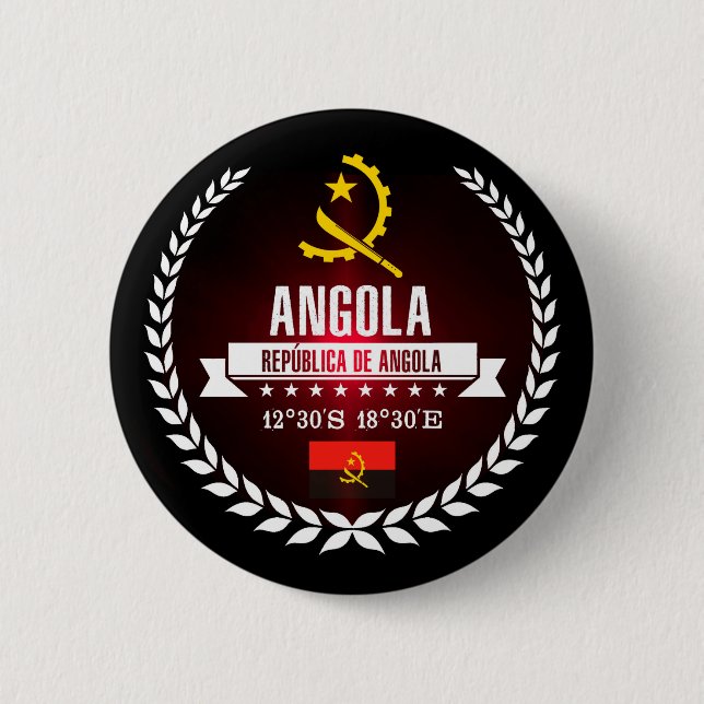 Badge Rond 5 Cm Angola (Devant)