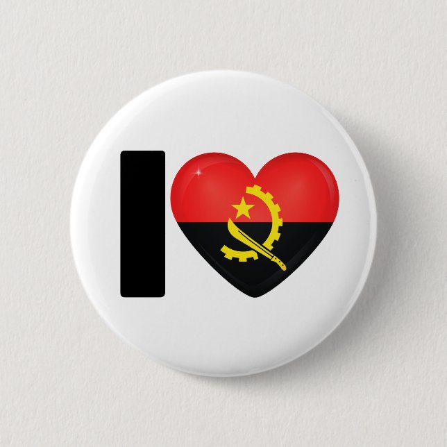 Badge Rond 5 Cm Angolan pride - For real Angolans! (Devant)
