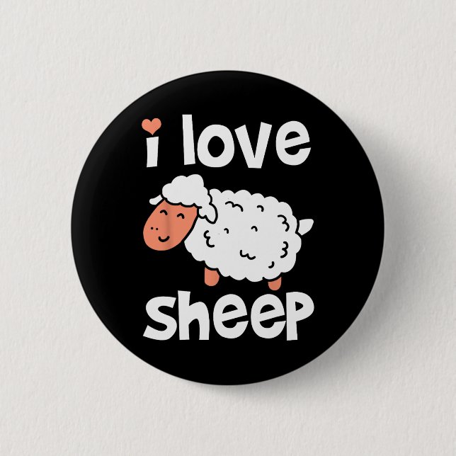Badge Rond 5 Cm Animal de l'éleveur de moutons (Devant)