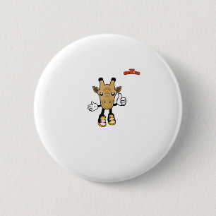 Badge Rond 5 Cm animal émoji girafe pouce vers le haut