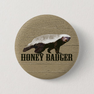 Badge Rond 5 Cm Animal sauvage de Honey Badger