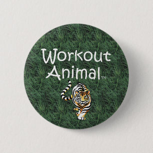 Badge Rond 5 Cm Animal SUPÉRIEUR de séance d'entraînement