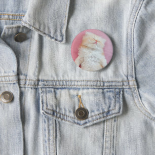 Badge Rond 5 Cm Animaux de bébés cutest Belle Chaton Dormir