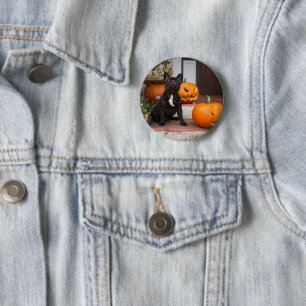 Badge Rond 5 Cm Animaux de bébés cutest French Bulldog Halloween