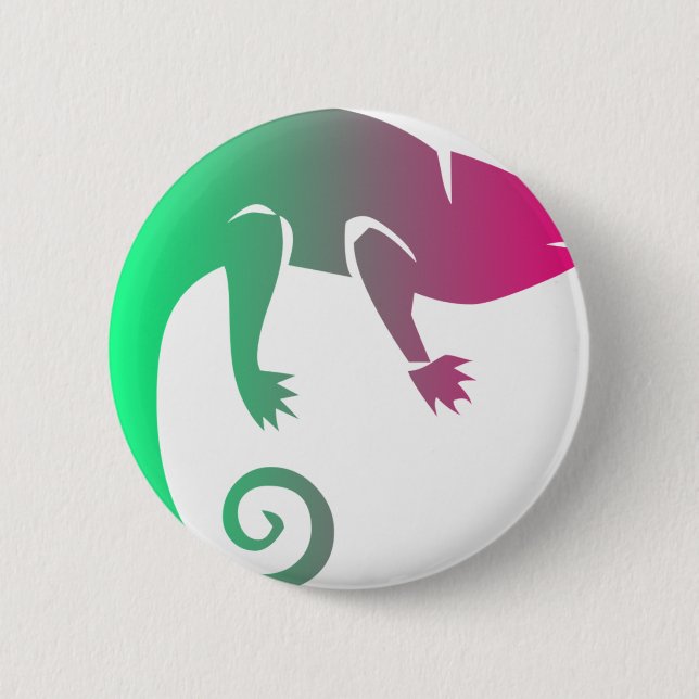 Badge Rond 5 Cm Animaux de forêt tropicale (Devant)