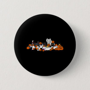 Badge Rond 5 Cm Animaux d'Halloween et citrouilles d'horreur