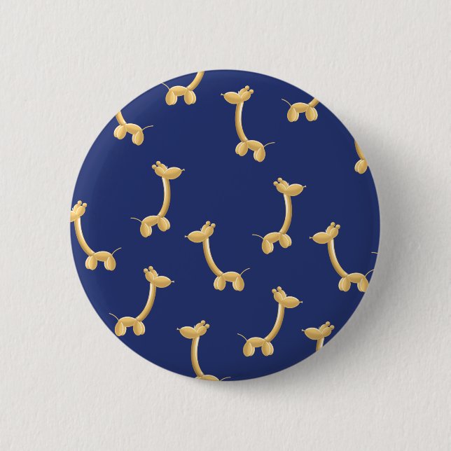 Badge Rond 5 Cm Animaux en Ballon (Devant)