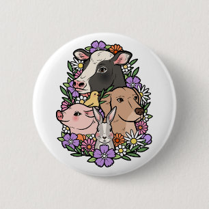 Badge Rond 5 Cm Animaux non alimentaires