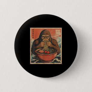 Badge Rond 5 Cm Anime Bigfoot Ramen japonais Funny Kawaii Cadeaux