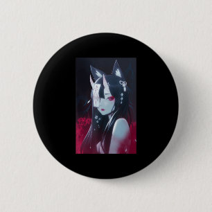 Badge Rond 5 Cm Anime Girl Kawaii Waifu esthétique japonaise Manga