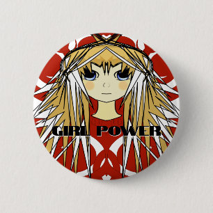 Badge Rond 5 Cm Anime Girls