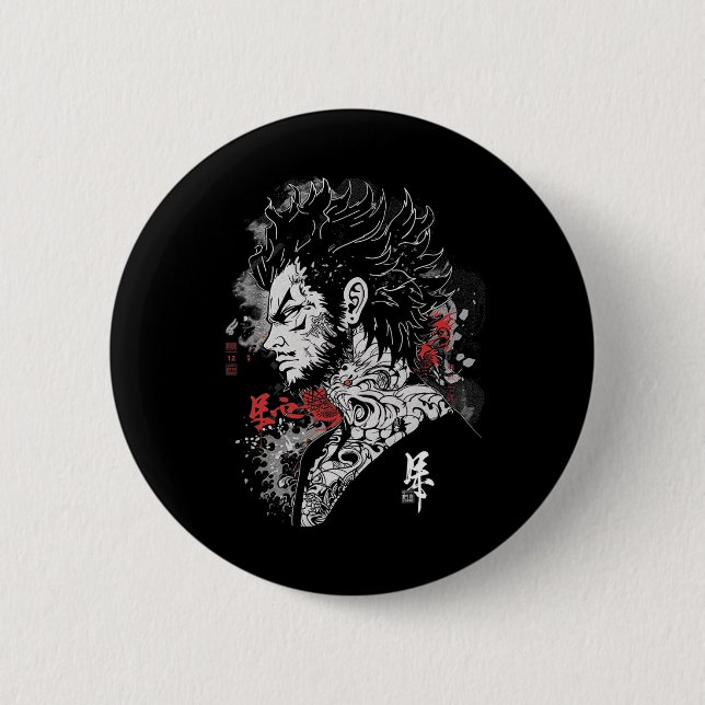 Badge Rond 5 Cm Anime Manga Motif Illustration Anime (Devant)