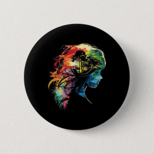 Badge Rond 5 Cm Anime Manga Motif Illustration colorée Anime