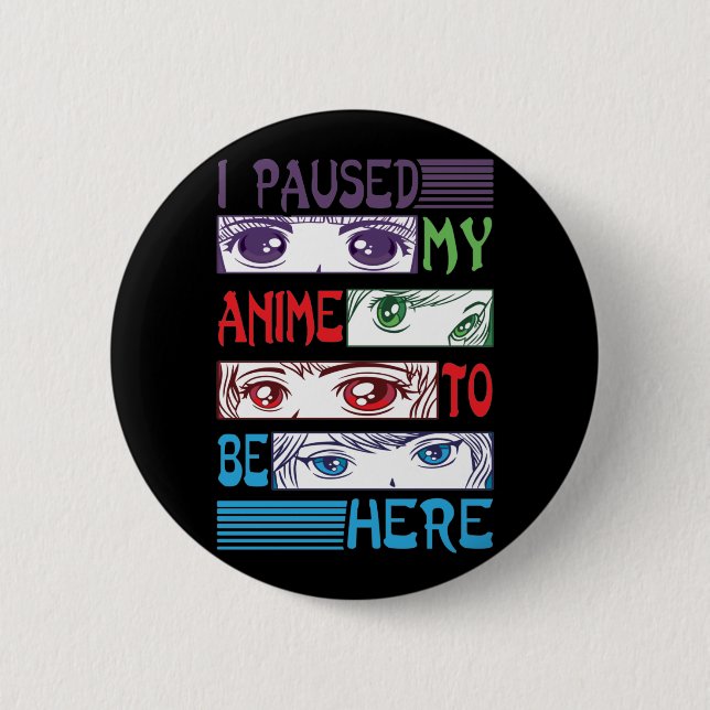 Badge Rond 5 Cm Anime regarder fille Otaku Ado japonais manga (Devant)