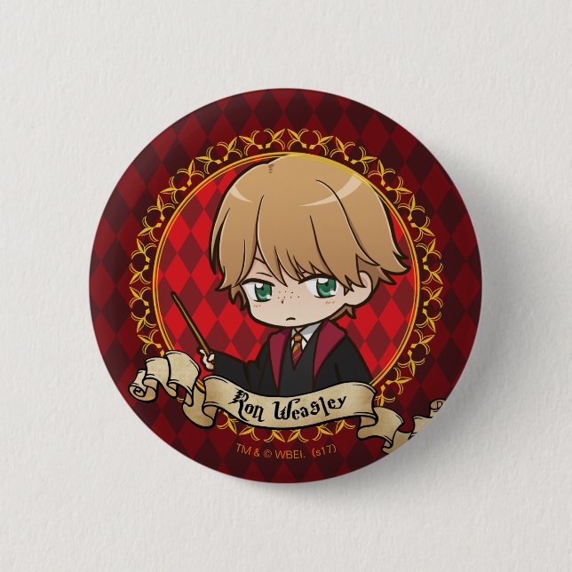 Badge Rond 5 Cm Anime Ron Weasley (Devant)
