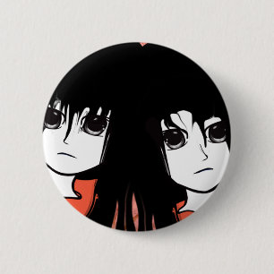 Badge Rond 5 Cm Anime Twins