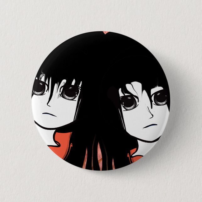 Badge Rond 5 Cm Anime Twins (Devant)