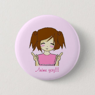 Badge Rond 5 Cm Anime yay ! ! bouton