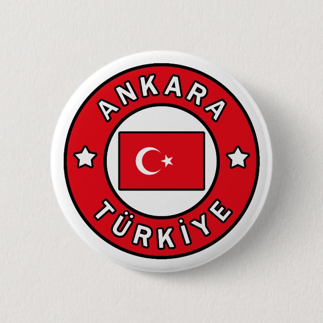 Badge Rond 5 Cm Ankara Türkiye (Devant)