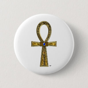 Badge Rond 5 Cm Ankh