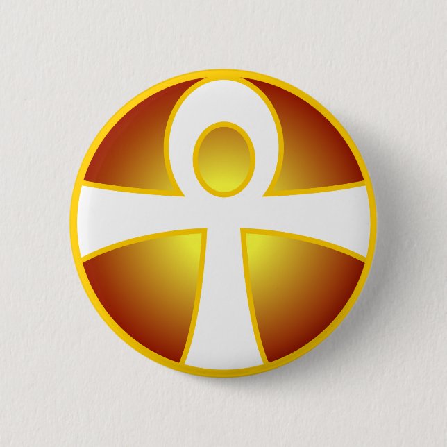 Badge Rond 5 Cm Ankh (Devant)