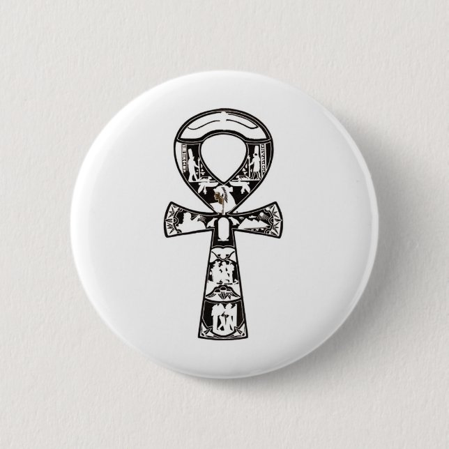 Badge Rond 5 Cm Ankh 1 (Devant)